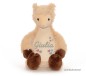 Preview: Kuscheltier Lama bestickt mit Namen